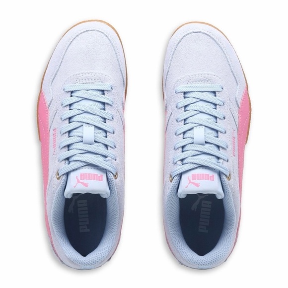 NWOB-Puma Women's Pink and Periwinkle Sneakers-Size:10 - Picture 4 of 12